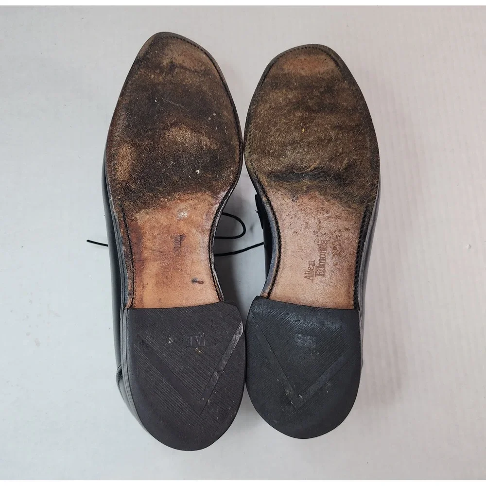 ALLEN EDMONDS Hancock 8404 Oxford Dress‎ Shoes Mens 10 Black Split Toe USA Made